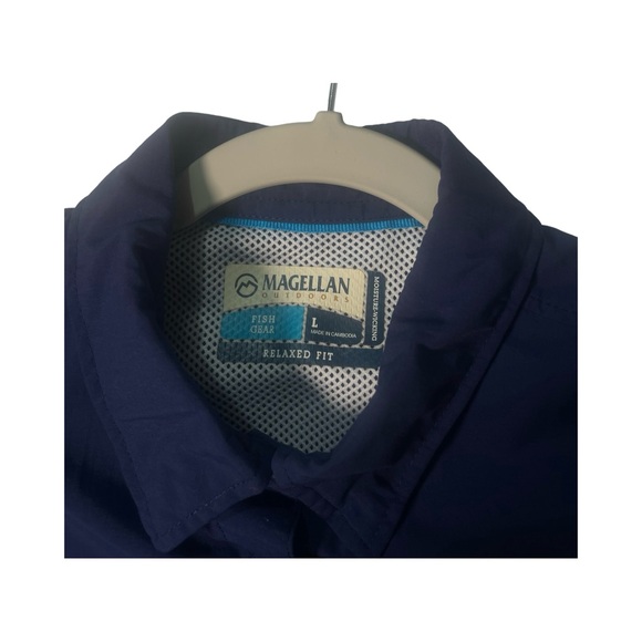 Magellan Men's Fish Gear  SS Shirt Laguna Madre Relaxed Fit Button Down Sz L - Picture 7 of 10